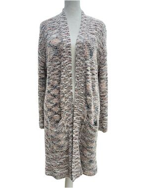 Anthropologie Pilcro Padma Space-Dyed Long-Line Knit Cardigan Boho Sweater Sz S